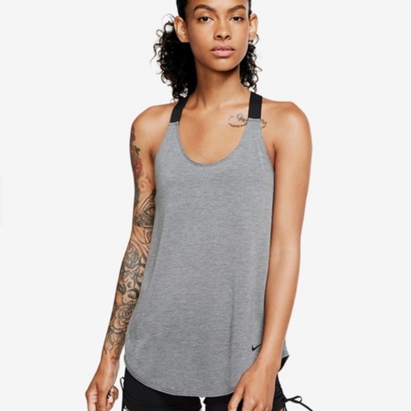 Women’s Nike Dri-fit heather grey running tank size X-Large - Picture 1 of 7